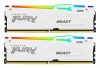 Obrázek KINGSTON DIMM DDR5 64 GB (Kit of 2) 6000MT/ s CL30 Non- ECC FURY Beast RGB EXPO, Bílá