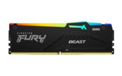 Obrázek KINGSTON DIMM DDR5 32 GB 6400MT/ s CL32 Non- ECC FURY Beast RGB EXPO, Černá