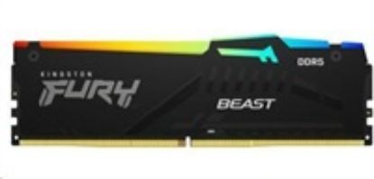 Obrázek KINGSTON DIMM DDR5 16 GB 6000MT/ s CL36 FURY Beast RGB Černá EXPO