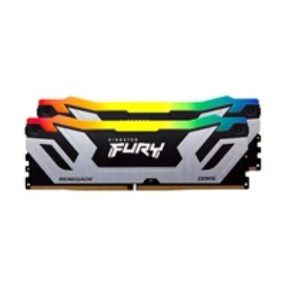 Obrázek KINGSTON CUDIMM DDR5 48 GB (Kit of 2) 8400MT/ s CL40 FURY Renegade RGB Silver XMP