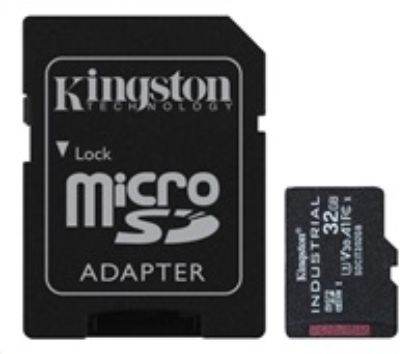 Obrázek Kingston MicroSDHC karta 32 GB Industrial C10 A1 pSLC Card + SD Adapter