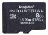 Obrázek Kingston MicroSDHC karta 8 GB Industrial C10 A1 pSLC Card Single Pack