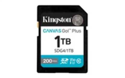 Obrázek Kingston SDXC karta 1 TB Canvas Go! Plus, R: 200/ W: 160MB/ s, Class 10, UHS- I, U3, V30