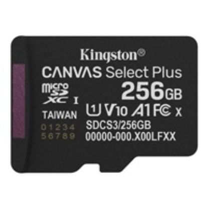 Obrázek Kingston MicroSDXC karta 256 GB Canvas Select Plus, U1, V10, A1