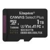 Obrázek Kingston MicroSDXC karta 1 TB Canvas Select Plus, U3, V30, A1