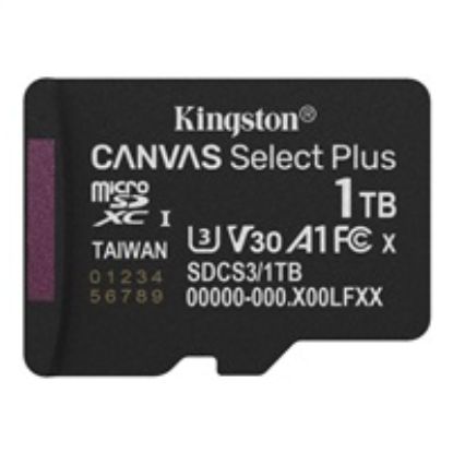 Obrázek Kingston MicroSDXC karta 1 TB Canvas Select Plus, U3, V30, A1