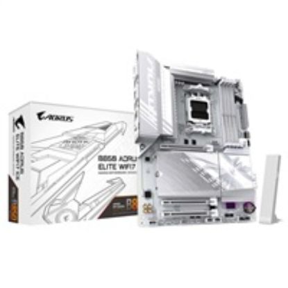Obrázek GIGABYTE MB Sc AM5 B850 A ELITE WF7 ICE, AMD B850, 4xDDR5, 1xDP, WiFi, ATX