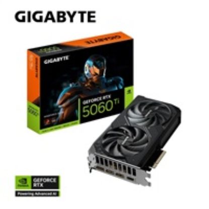 Obrázek GIGABYTE VGA NVIDIA GeForce RTX 5060 Ti WINDFORCE OC 8G, 8G GDDR7, 3xDP, 1xHDMI