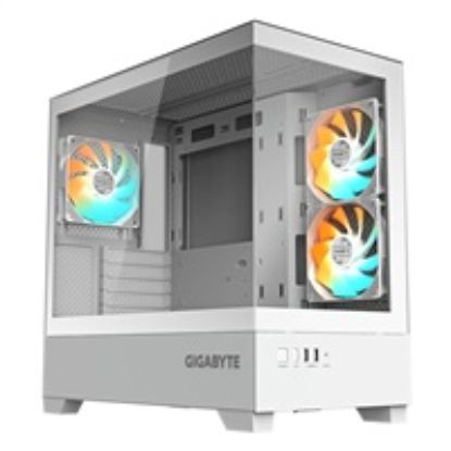 Obrázek GIGABYTE case GB- C201PI, Mid tower, 2xUSB 3.0, 3x 120mm ARGB Fan, bílá