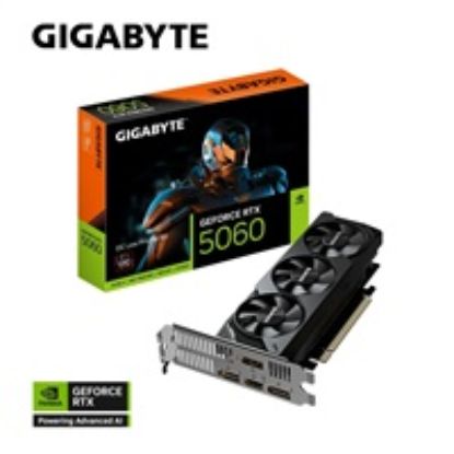 Obrázek GIGABYTE VGA NVIDIA GeForce RTX 5060 Low Profile OC 8G, 8G GDDR7, 3xDP, 1xHDMI