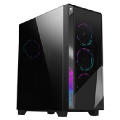 Obrázek GIGABYTE case AORUS C500 GLASS, bez zdroje, průhledná bočnice, Mid Tower, černá