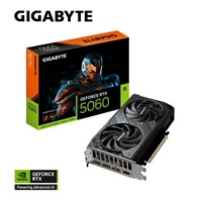 Obrázek GIGABYTE VGA NVIDIA GeForce RTX 5060 WINDFORCE MAX OC 8G, 8G GDDR7, 3xDP, 1xHDMI