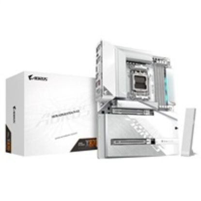 Obrázek GIGABYTE MB Sc AM5 X870 AORUS STEALTH ICE, AMD X870, 4xDDR5, 1xHDMI, 2xUSB4, WiFi