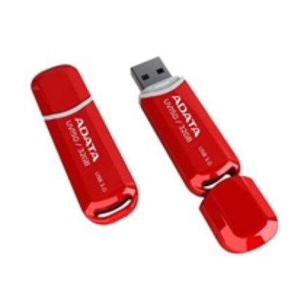 Obrázek ADATA Flash Disk 32 GB UV150, USB 3.1 Dash Drive (R: 90/ W: 20 MB/ s) červená