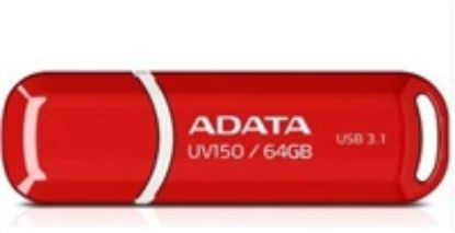 Obrázek ADATA Flash Disk 64 GB UV150, USB 3.1 Dash Drive (R: 90/ W: 20 MB/ s) červená