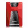Obrázek ADATA Externí HDD 2 TB USB 3.1 DashDrive Durable HD650, červený (gumový, nárazu odolný)