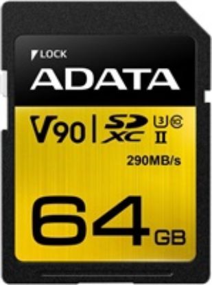 Obrázek ADATA SDXC karta 64 GB UHS- I U3 Class 10, Premier One (R: 290MB / W: 260MB)
