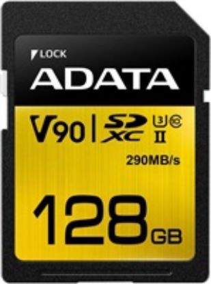 Obrázek ADATA SDXC karta 128 GB UHS- II U3 Class 10, Premier One (R: 290MB / W: 260MB)