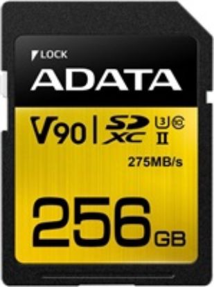 Obrázek ADATA SDXC karta 256 GB Premier One UHS- II U3 Class 10 (R: 275/ W: 155 MB/ s)
