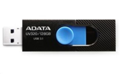 Obrázek ADATA Flash Disk 128 GB UV320, USB 3.1 Dash Drive, černá/ modrá