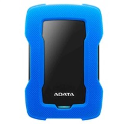 Obrázek ADATA Externí HDD 1 TB 2, 5" USB 3.1 HD330, BLUE COLOR BOX, modrý (gumový, nárazu odolný)