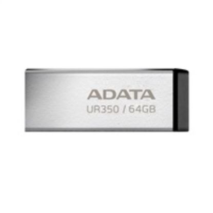 Obrázek ADATA Flash Disk 64 GB UR350, USB 3.2 Dash Drive, kov černá