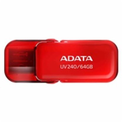 Obrázek ADATA Flash Disk 64 GB UV240, USB 2.0, červená