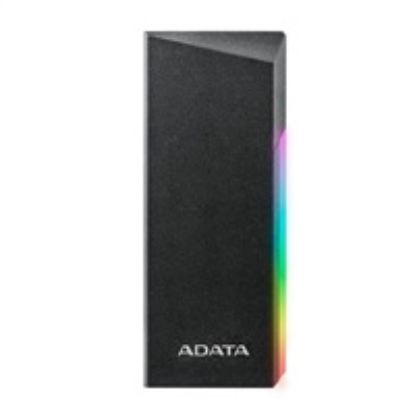 Obrázek ADATA Externí box pro M.2 EC700G, USB- C 3.2 Gen 2, M.2 2230 / 2242 / 2280, RGB, černá