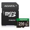 Obrázek ADATA MicroSDXC karta 256 GB Speed Plus, U3, C10, A2, V30 (R: 180/ W: 160 MB/ s) + SD adaptér