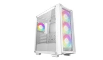 Obrázek DEEPCOOL Case CG580 WH, ATX, Průhledná bočnice, bílá