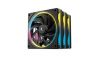 Obrázek DEEPCOOL Ventilátor FL12 SE 3v1, 3 x 120mm, ARGB, černá
