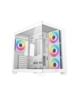 Obrázek DEEPCOOL Case CG530 4F WH, ATX, Průhledná bočnice, 4 x 120mm ARGB, bílá