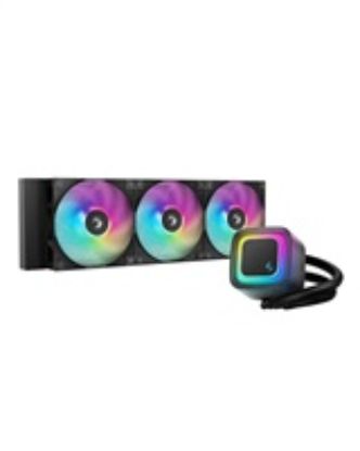 Obrázek DEEPCOOL Vodní chladič LE360 V2, ARGB, 3x 120mm, AM5, LGA1851, černá