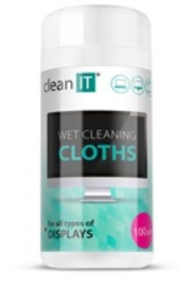 Obrázek CLEAN IT Vlhčené čisticí utěrky na obrazovky 100 ks