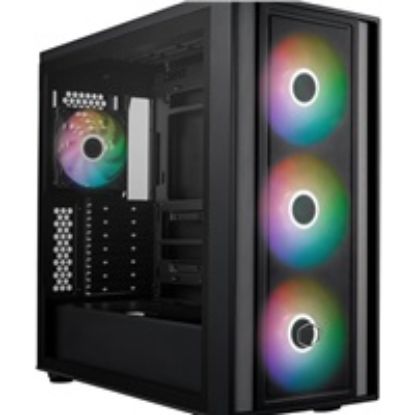 Obrázek Cooler Master case MasterBox 600, ATX, Průhledná bočnice, 3x 140mm ARGB Fan, 1x 120mm ARGB Fan, ARGB Hub, Černá