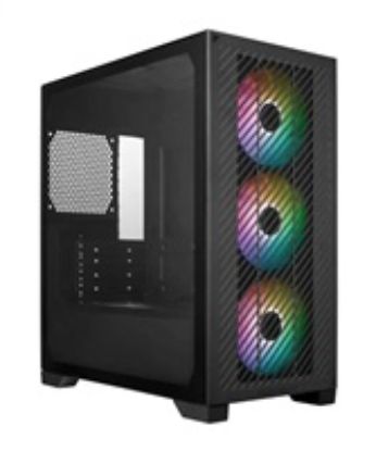 Obrázek Cooler Master case Elite 301, mATX, Průhledná bočnice, 3x 120mm ARGB Fan, Černá