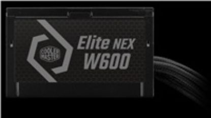 Obrázek Cooler Master zdroj Elite NEX 600 W 230V, 120mm, 80+ White, Mesh (opletené kabely)