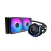 Obrázek Cooler Master vodní chladič MasterLiquid Atmos II LCD 240, 2 x 120mm, LGA1851, AM5, černá