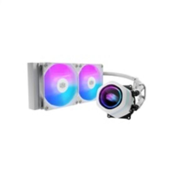 Obrázek Cooler Master vodní chladič MasterLiquid Core Nex 240, 2 x 120mm, LGA1851, AM5, bílá