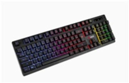 Obrázek C- TECH klávesnice herní polomechanická Iris (GKB- 08), casual gaming, CZ/ SK, duhové podsvícení, USB