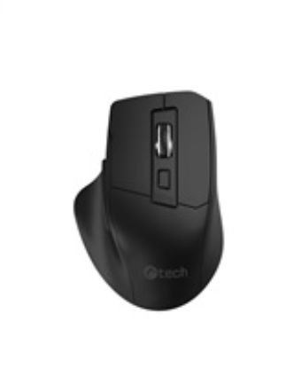 Obrázek C- TECH myš Ergo WLM- 05, bezdrátová, 1600DP I, 6 tlačítek, USB nano receiver, černá