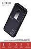 Obrázek C- TECH Powerbanka 10000mAh, Li- Pol, 22, 5 W, USB- C/ USB- A/ micro USB