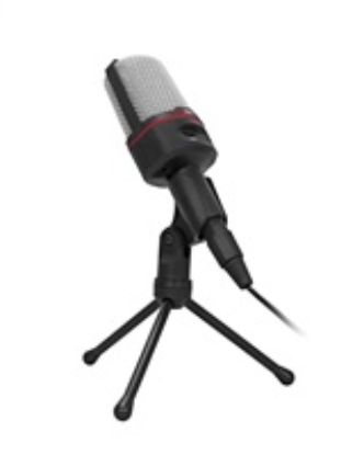 Obrázek C- TECH stolní mikrofon MIC- 02, 3, 5" stereo jack, 2.5m
