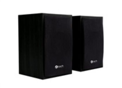 Obrázek C- TECH Repro SPK- 09, 2.0, dřevěné, černé, USB