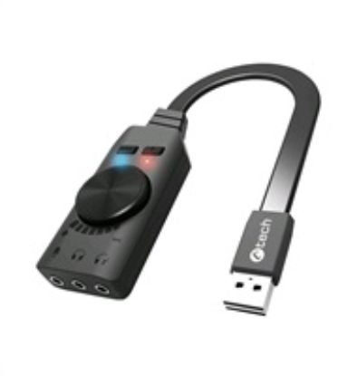 Obrázek C- TECH Zvuková karta SC- 7Q, 7.1 surround sound, audio switch