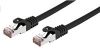 Obrázek C- TECH kabel patchcord Cat6, FTP, černý, 1m