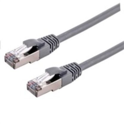 Obrázek C- TECH kabel patchcord Cat6a, S/ FTP, šedý, 0, 5m