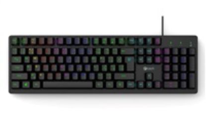 Obrázek C- TECH Klávesnice Riven, Drátová USB, černá