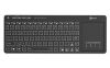 Obrázek C- TECH Klávesnice WLTK- 03, Bezdrátová, Touchpad, černá