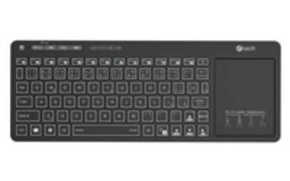 Obrázek C- TECH Klávesnice WLTK- 03, Bezdrátová, Touchpad, černá